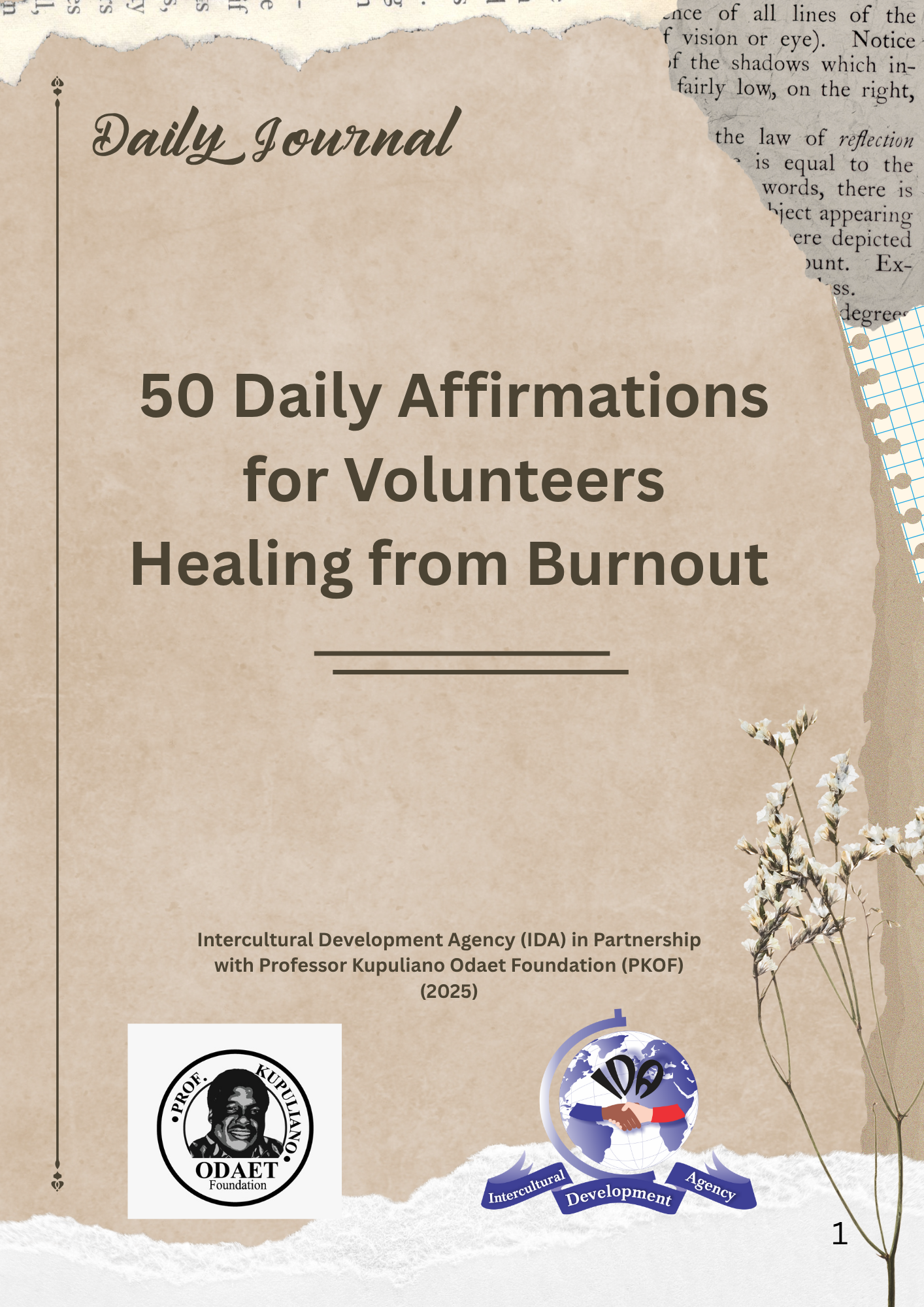 Volunteer Self-Care Journal